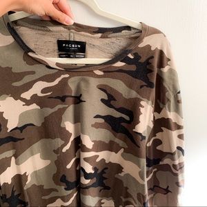 Camo Long Line Long Sleeve